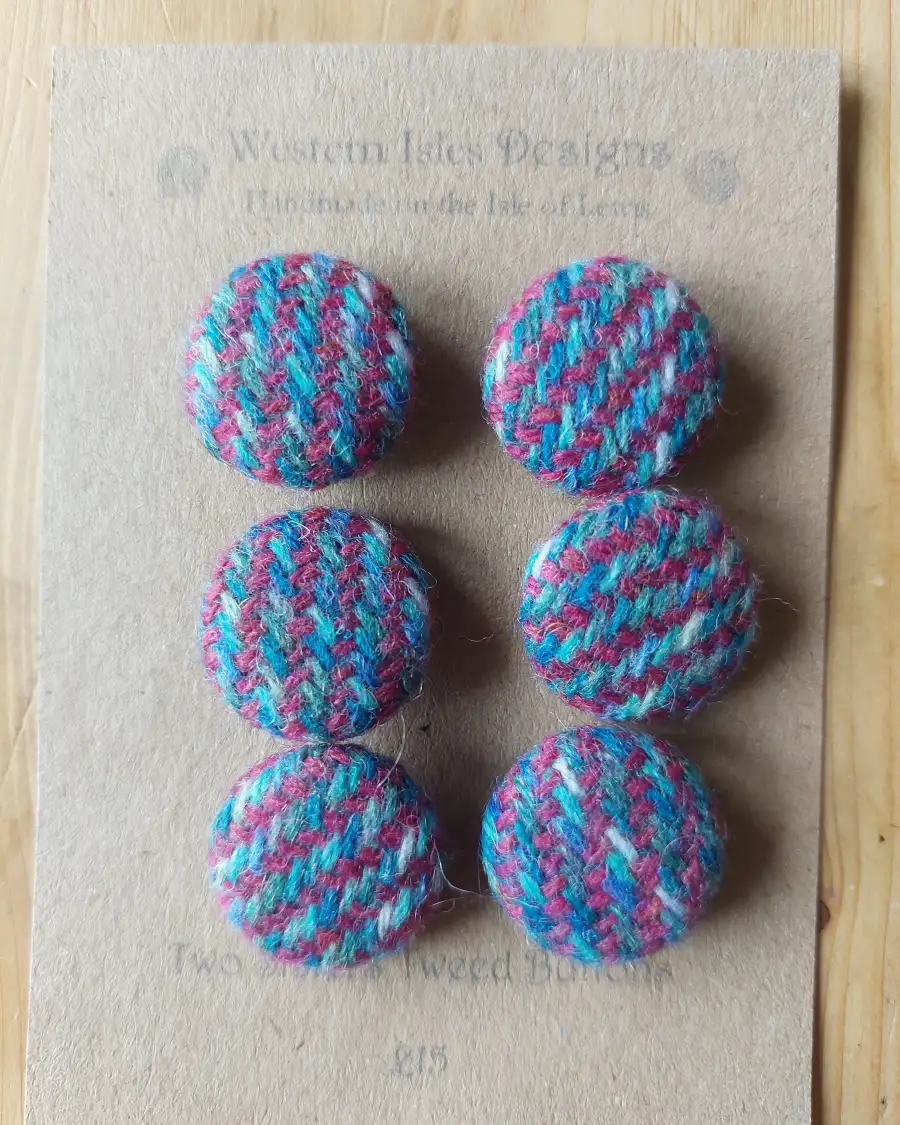 Two Sisters Tweed buttons