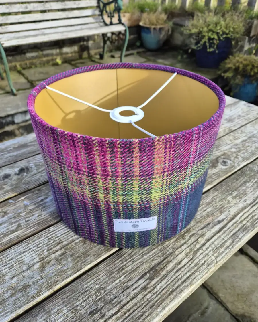 Two Sisters Tweed luxury lampshade 30cm - Aurora