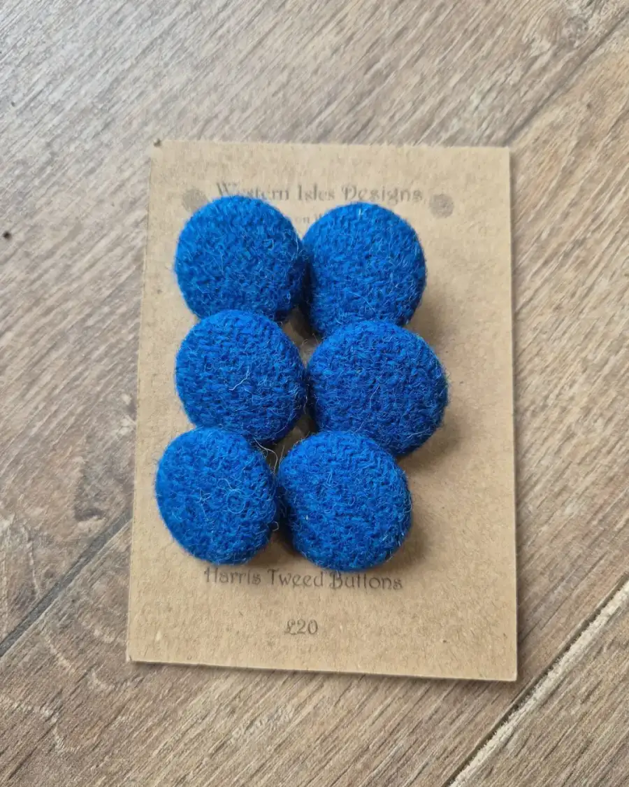 Harris tweed buttons