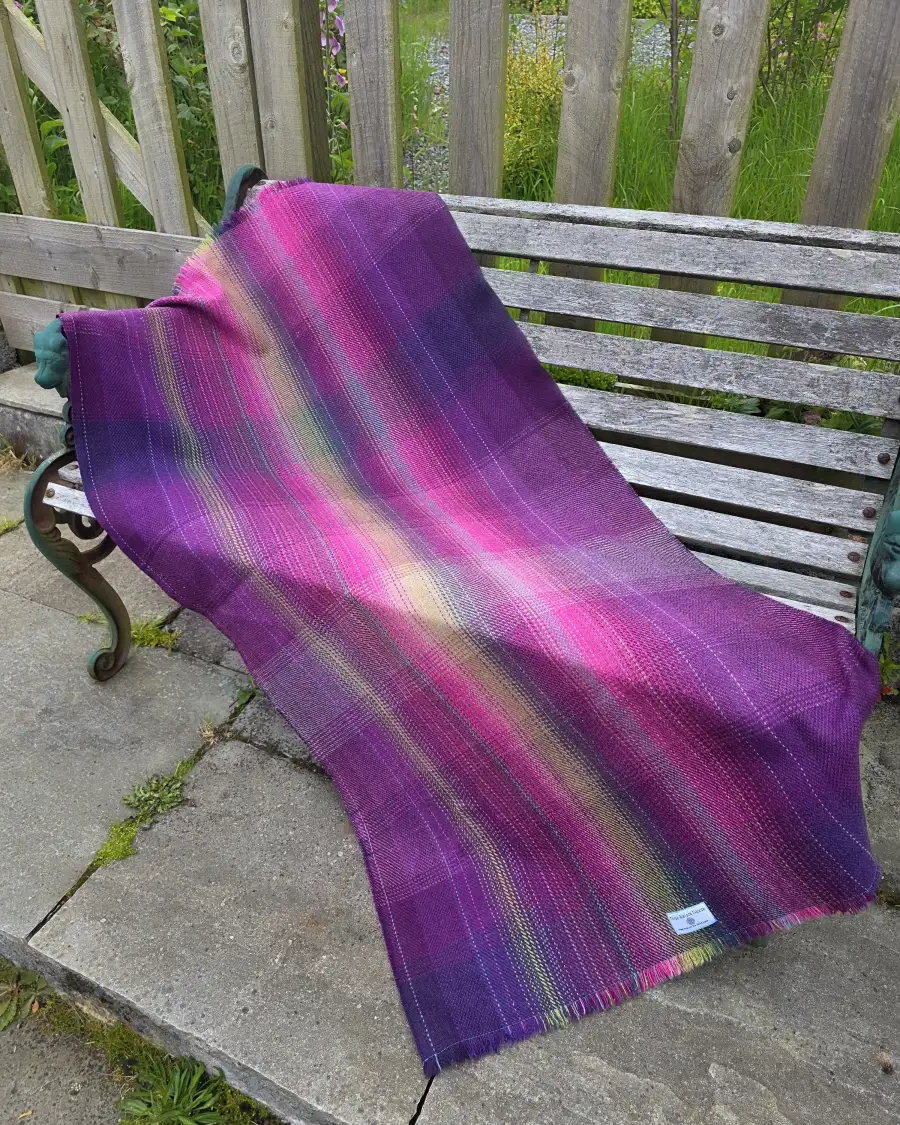Two Sisters Tweed Throw Lambswool