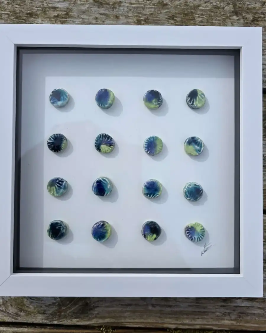 Framed Ceramics - Seaweed rockpool #1