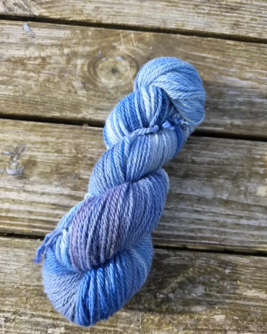 Hand-Dyed Yarn: Bluefaced Leicester, Aran
