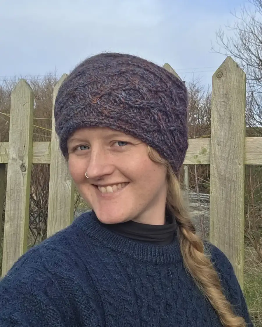 Hand Knitted merino blend neckwarmer