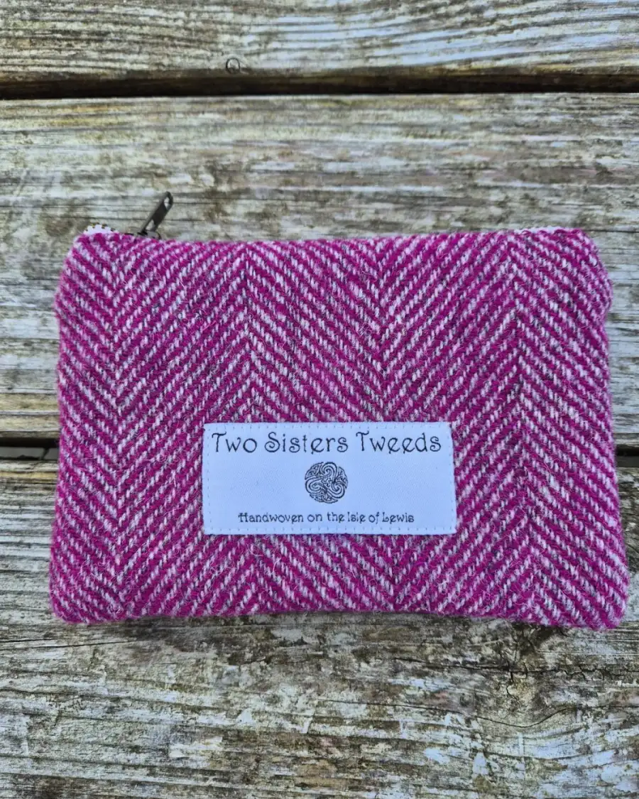 Two Sisters Tweed Zip Purse