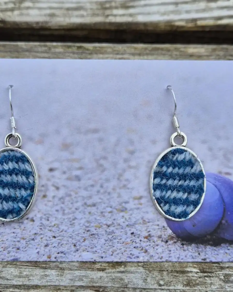 Two Sisters Tweed earrings