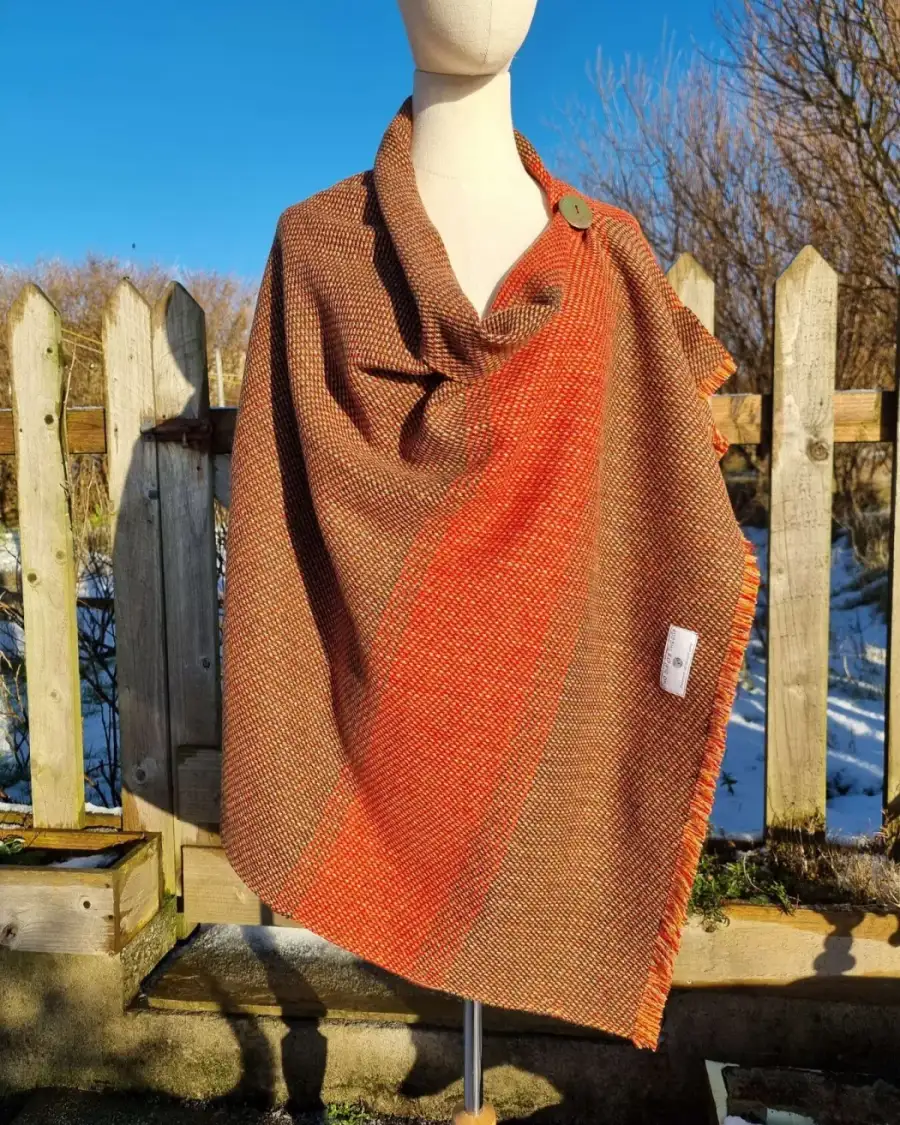 Two Sisters Tweed Shawl Lambswool