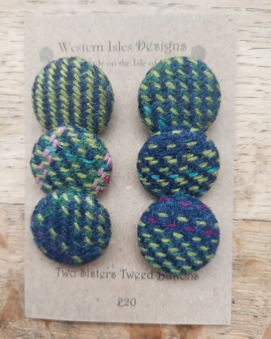 Three Sisters Tweed Buttons