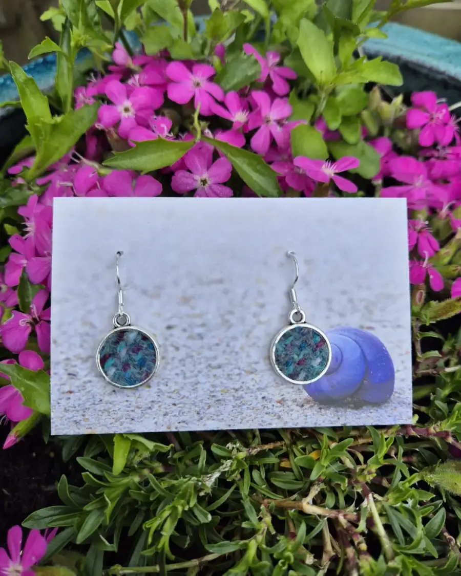 Two Sisters Tweed earrings