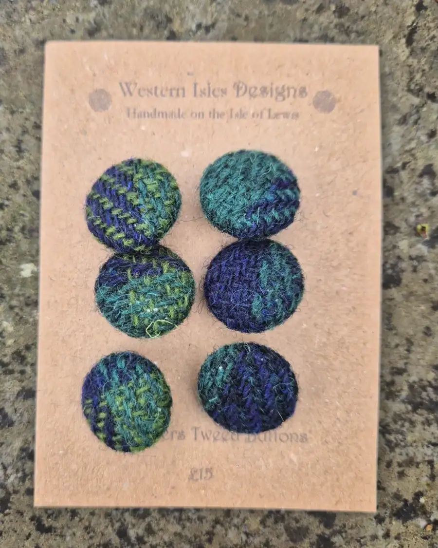 Two Sisters Tweed buttons