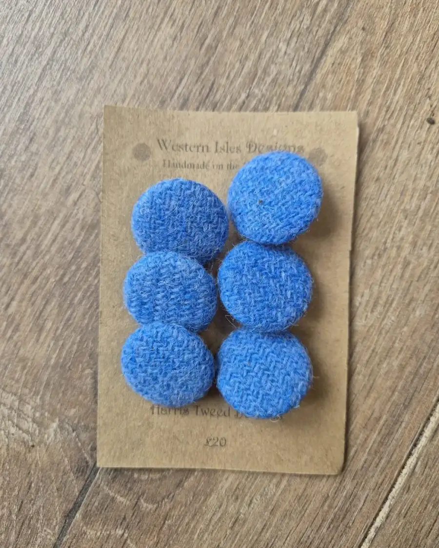 Harris tweed buttons