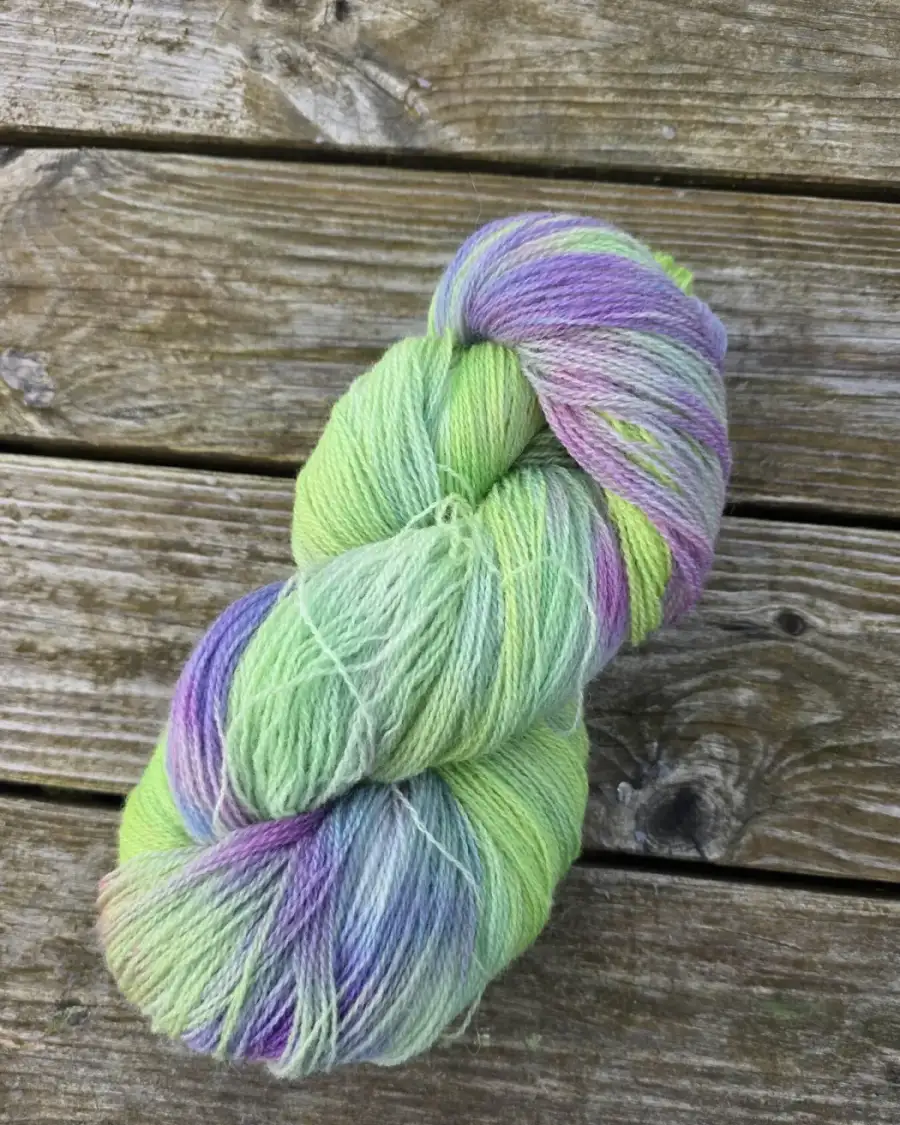 Hand-Dyed Yarn: Bluefaced Leicester, Lace