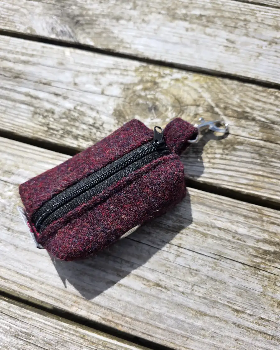 Harris Tweed Bag Holder/ Headphones Case - 4