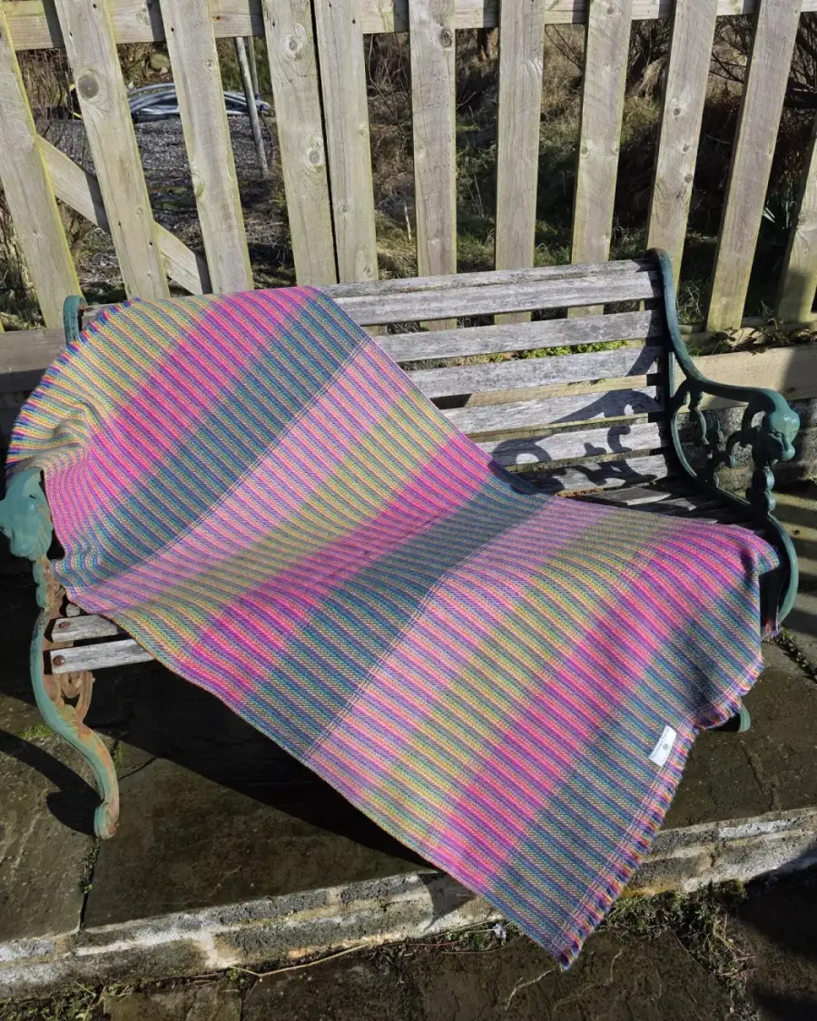 Two Sisters Tweed Throw Lambswool