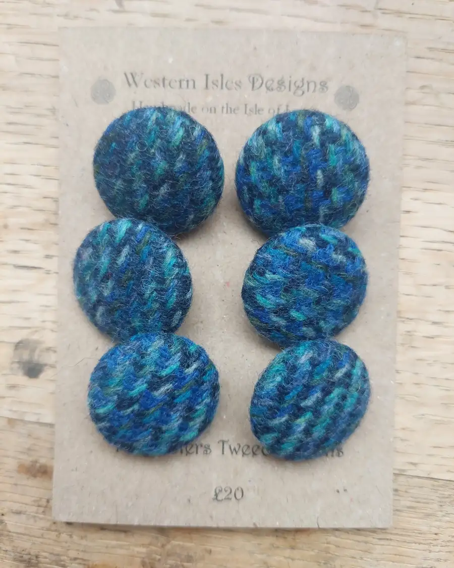 Three Sisters Tweed Buttons