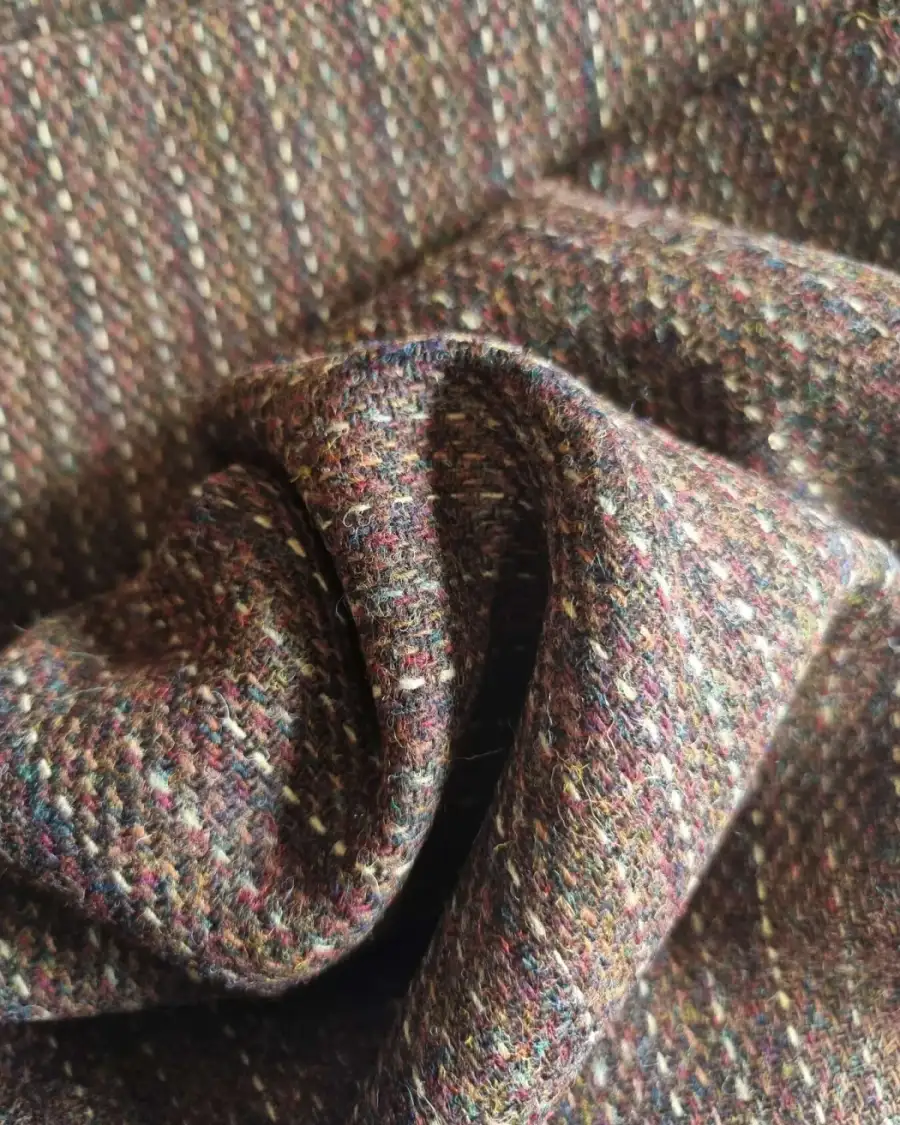 Two Sisters Tweed Fabric - pentland sphagnum