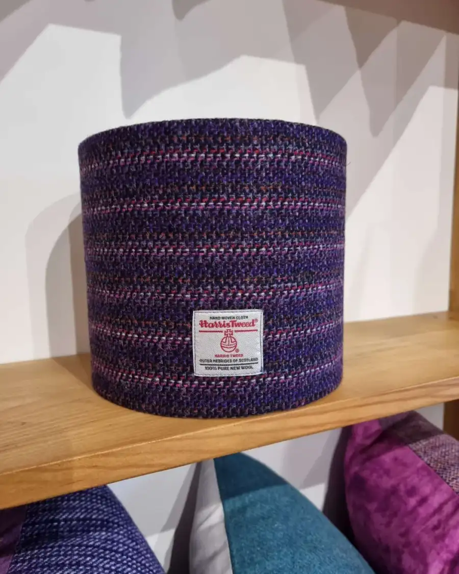 Harris tweed lampshade