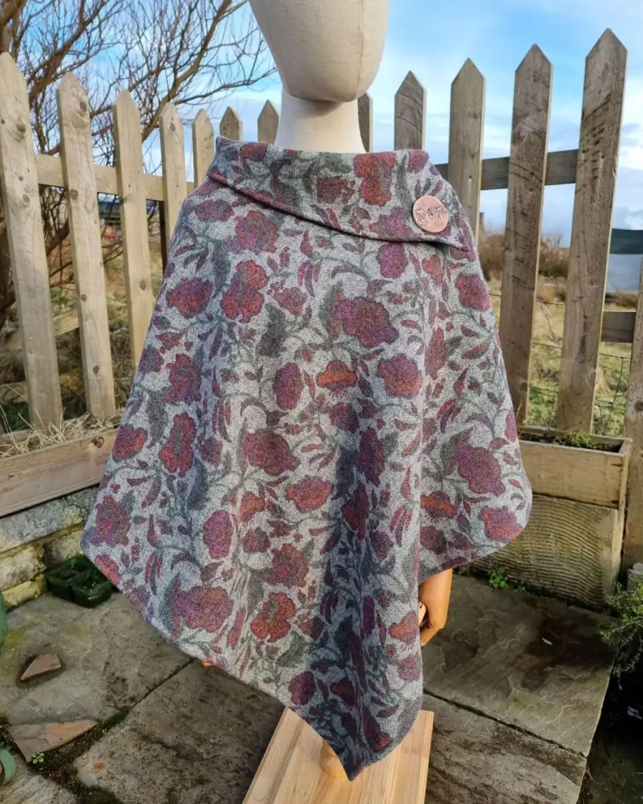 Harris tweed cloak/ poncho