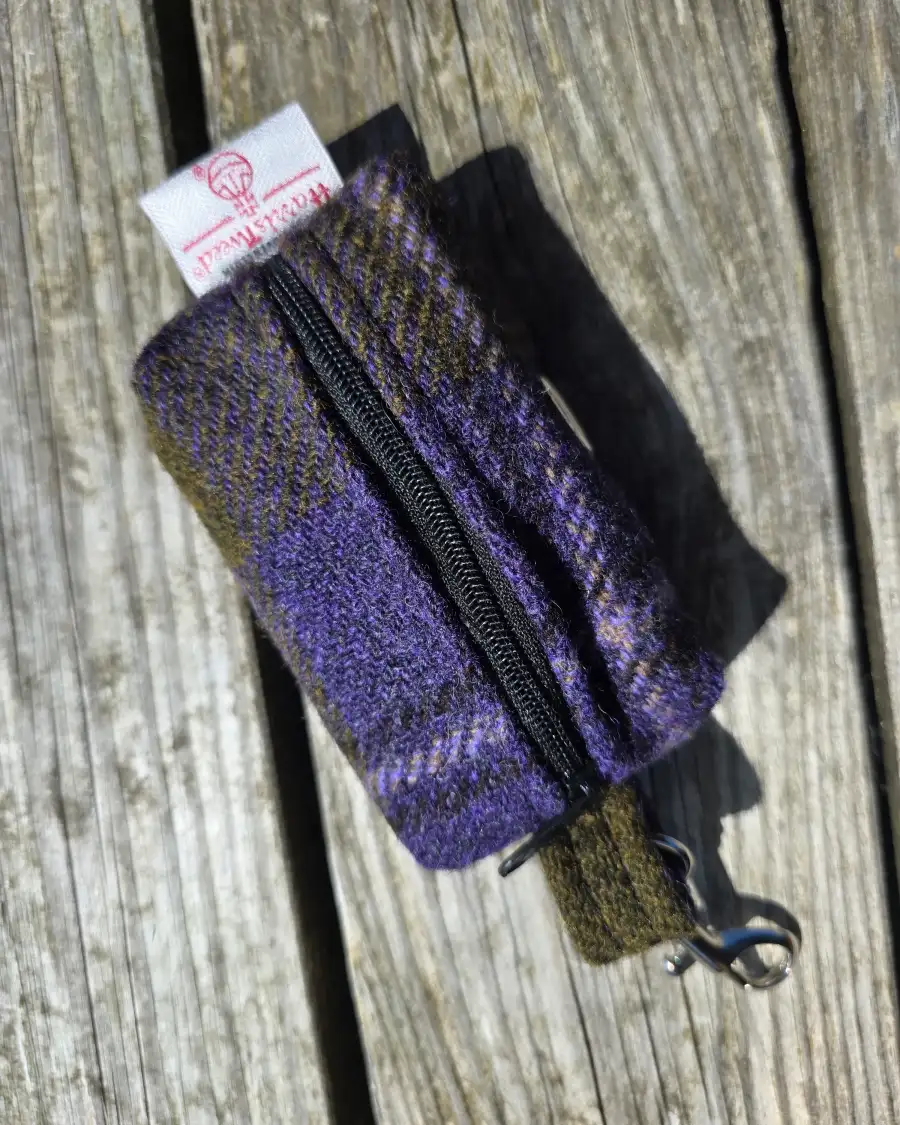 Harris Tweed Bag Holder/ Headphones Case - 3 2