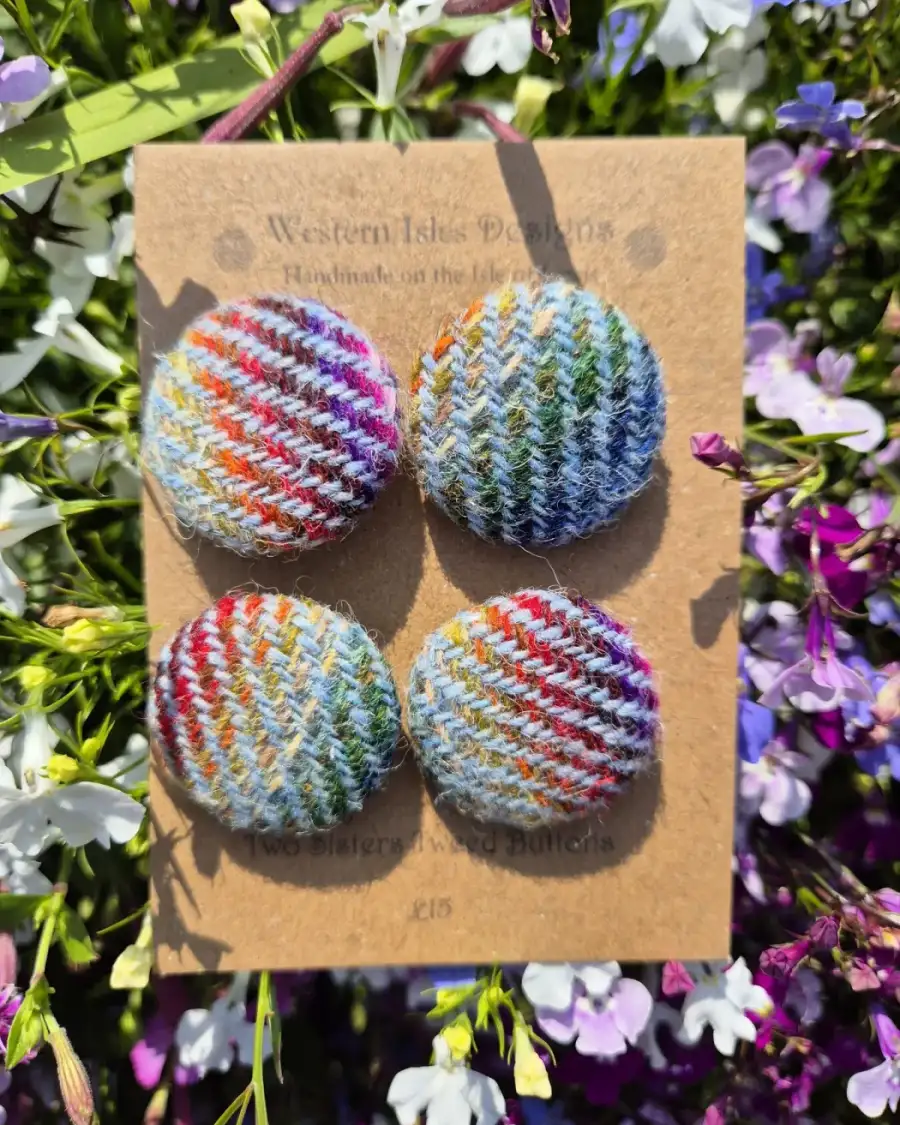Two Sisters Tweed buttons