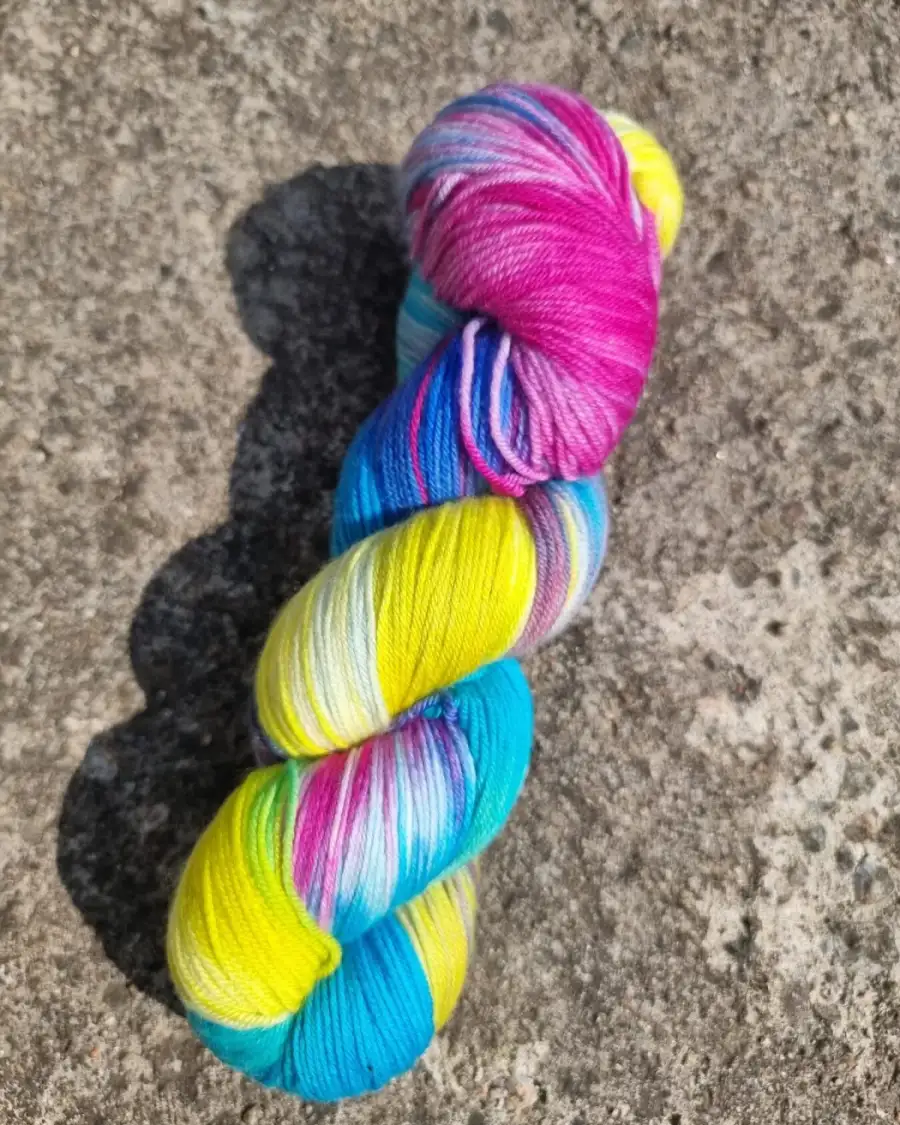 Hand-Dyed Yarn: 100% Merino, 4 ply