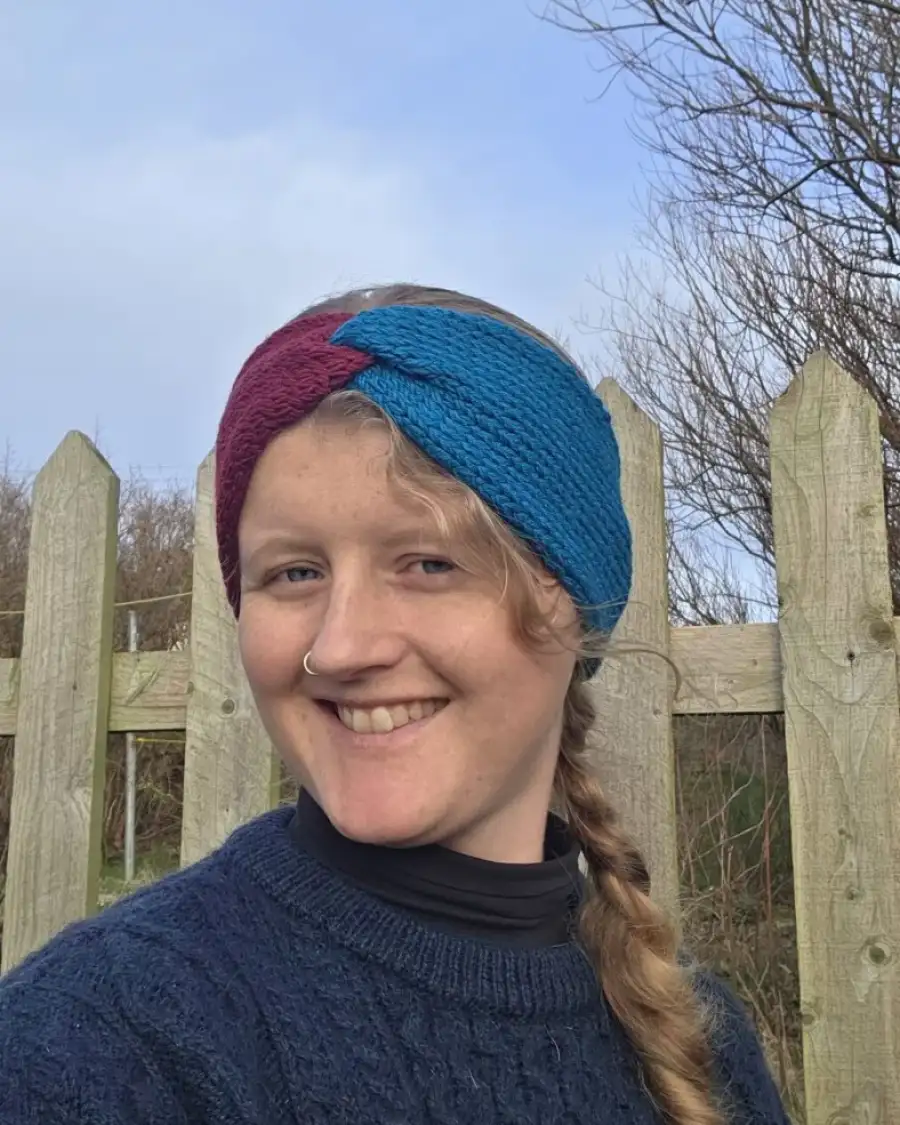 Hand Knitted cashmere & lambswool headband