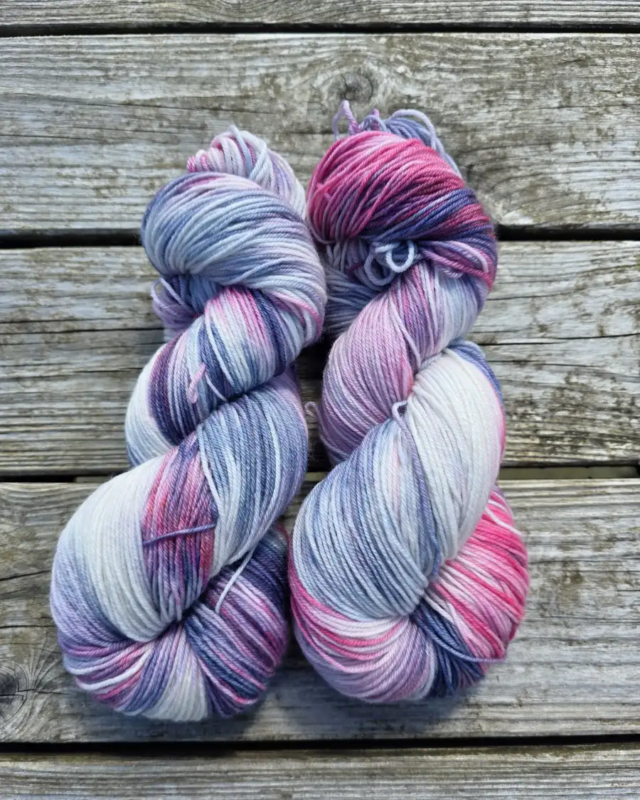 Hand-Dyed Yarn: 100% Merino, 4 ply - 4 5