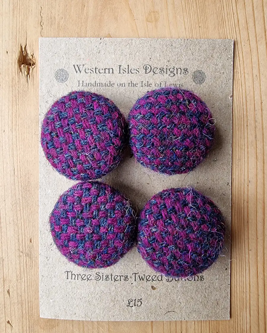 Three Sisters Tweed Buttons