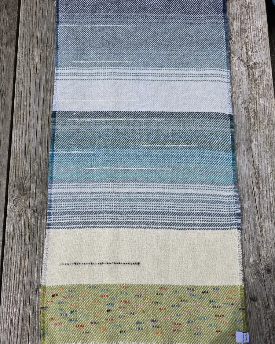 Three Sisters Tweeds landscape wall hanging
