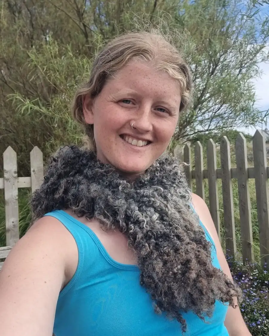 Felted wool collar - gotland