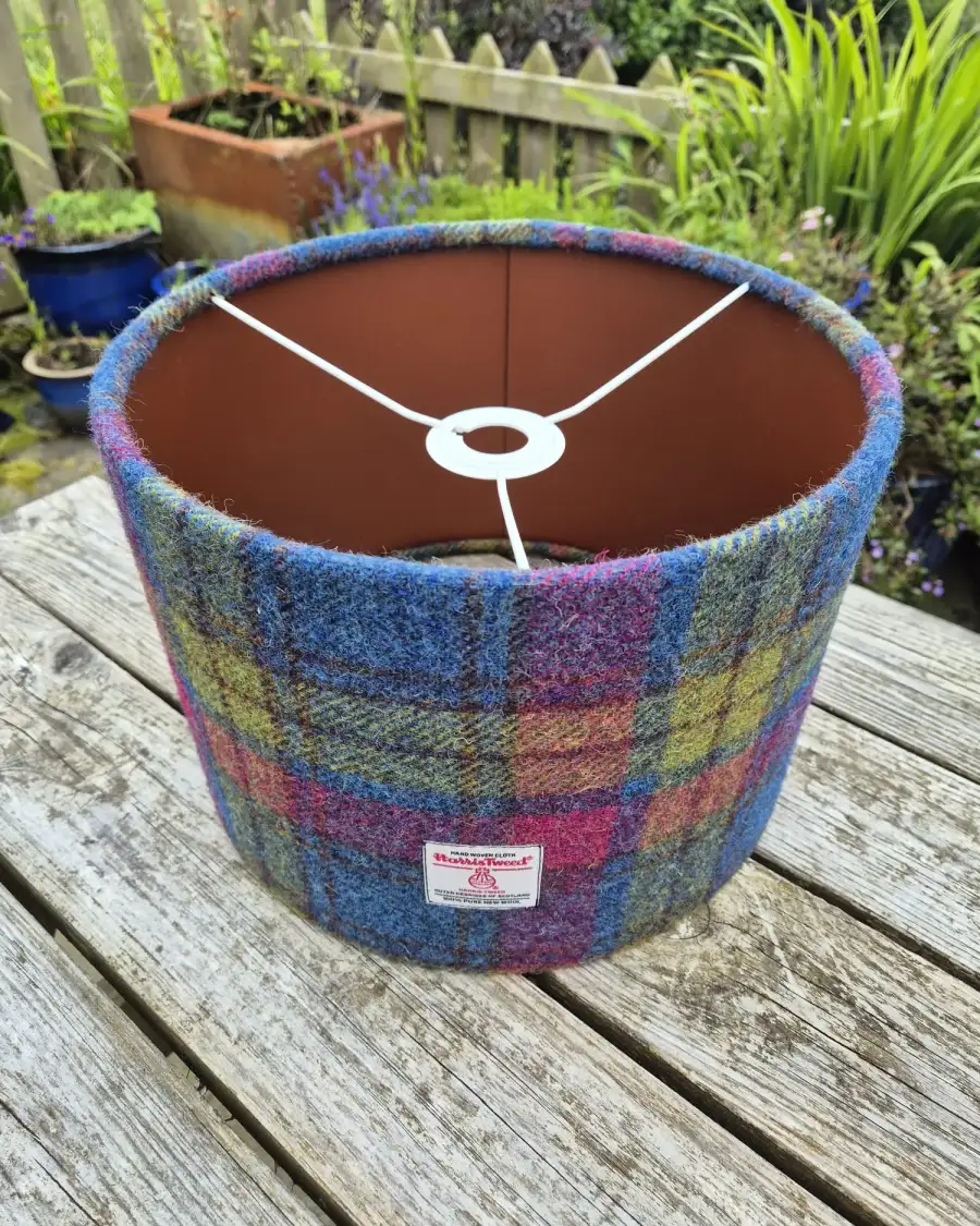 Harris Tweed ceiling lampshade 30cm