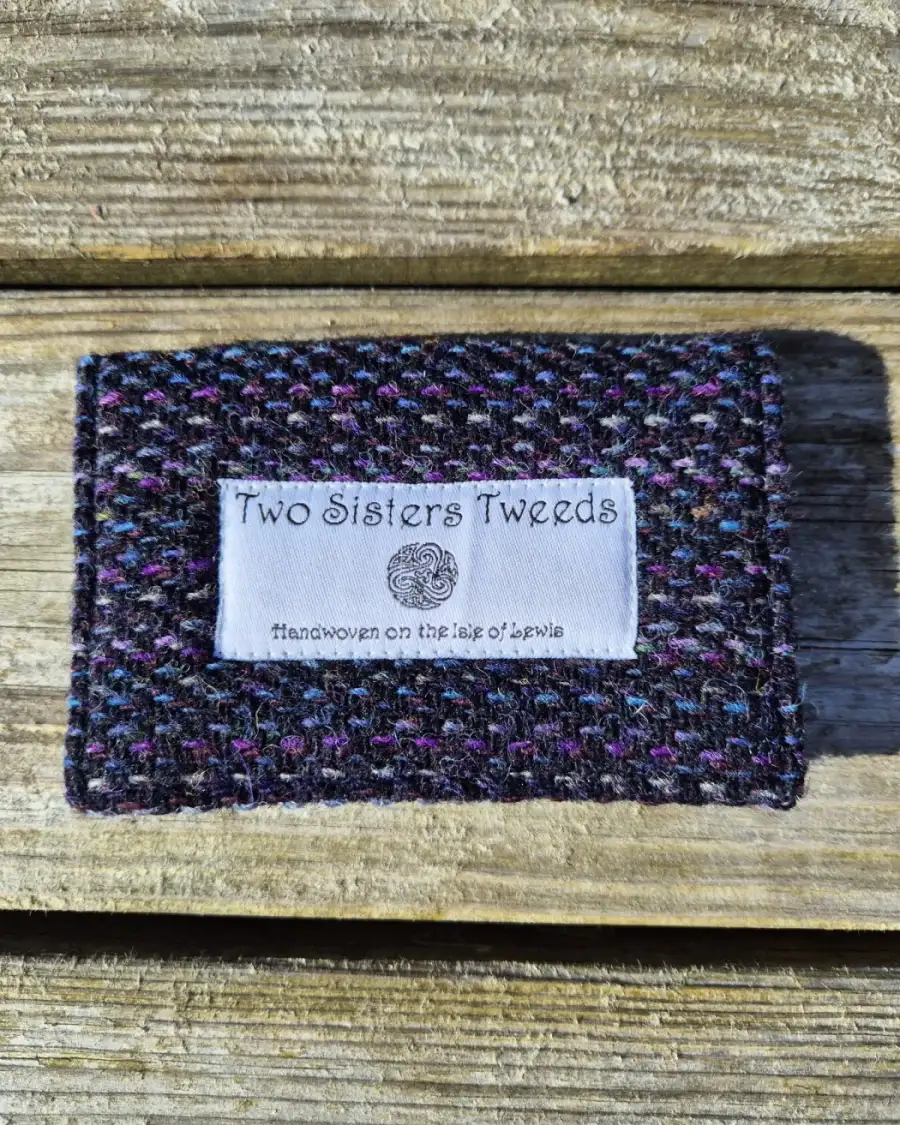 Two Sisters Tweed Card Holder