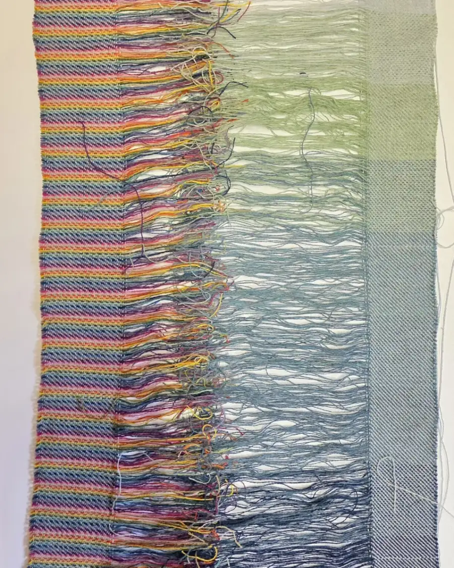 Textile Wall Art - 'tying-in'