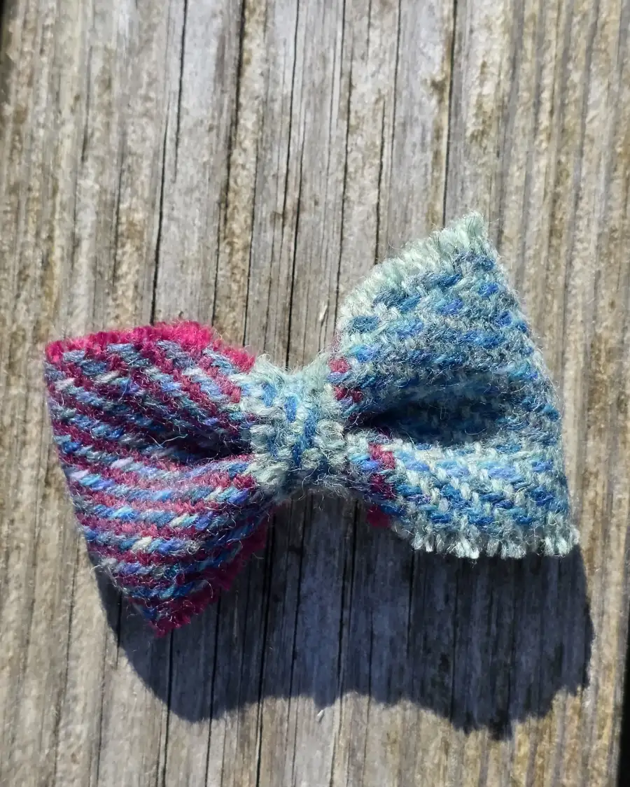 Three Sisters Tweed Hair Barrette