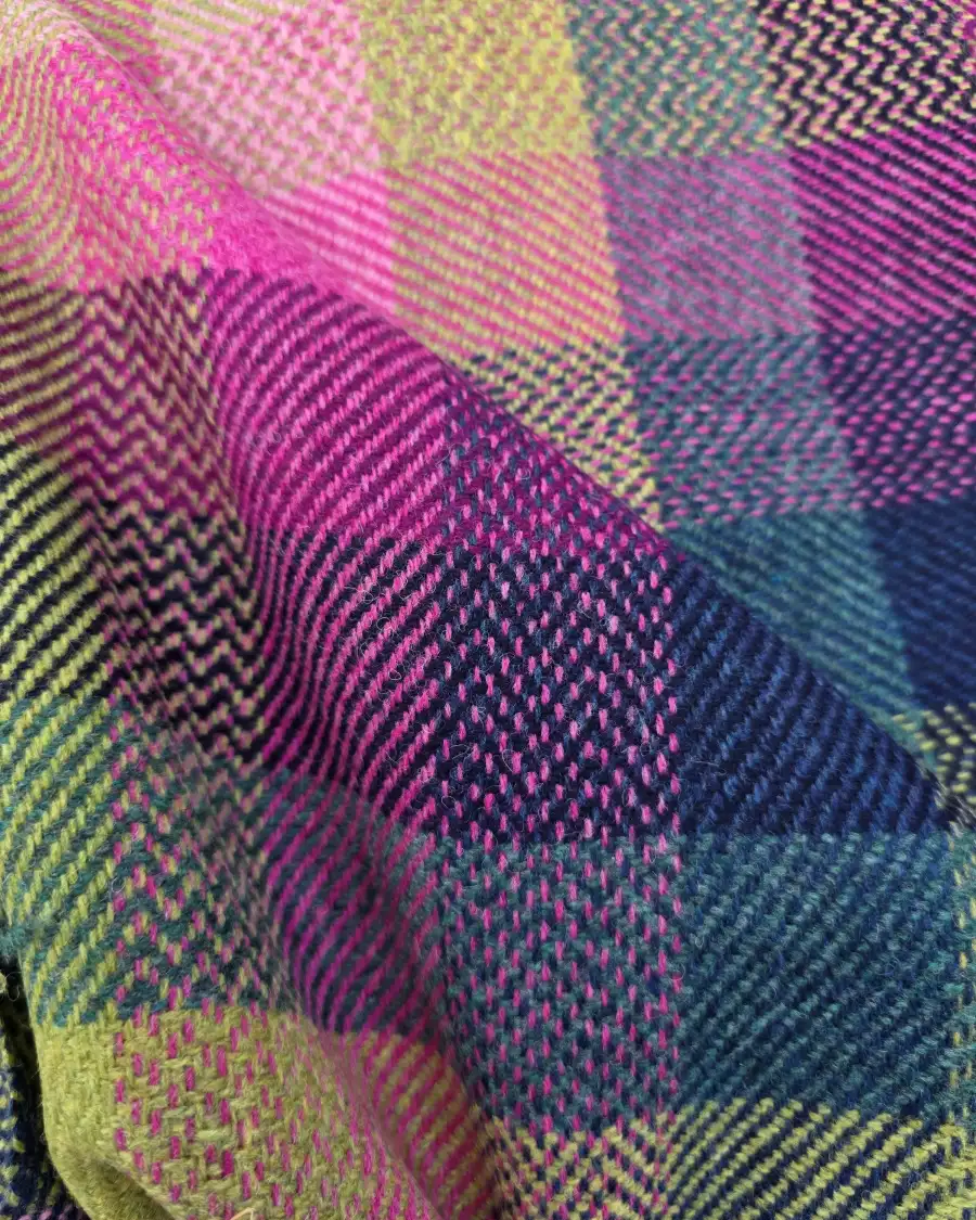 Two Sisters Tweed Fabric - Aurora Check #4