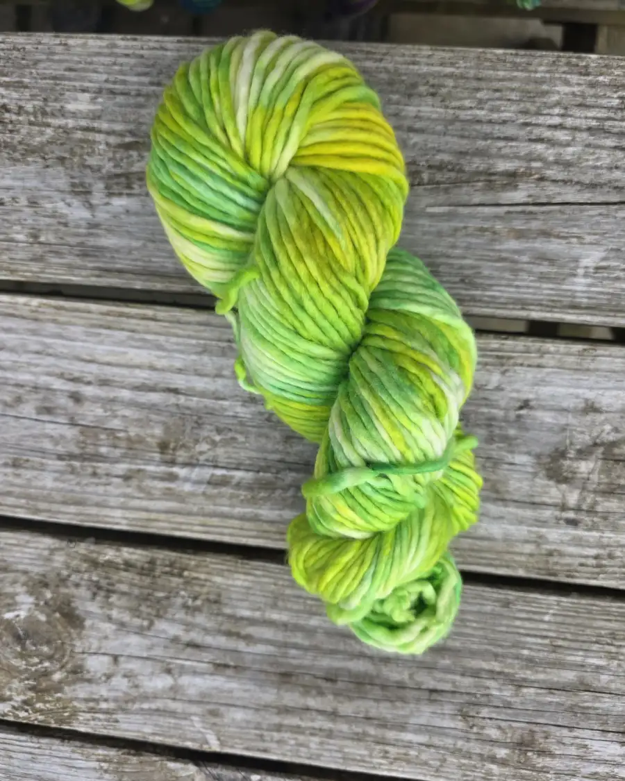 Hand-Dyed Yarn: 100% Merino, chunky - 2 4