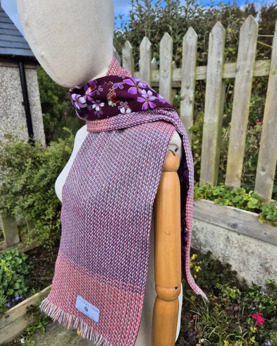 Two Sisters lambswool Tweed scarf