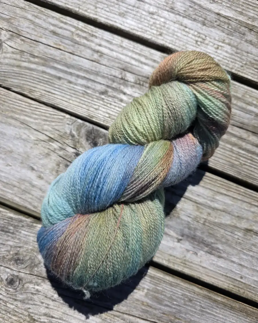 Hand-Dyed Yarn: Bluefaced Leicester, lace - 1