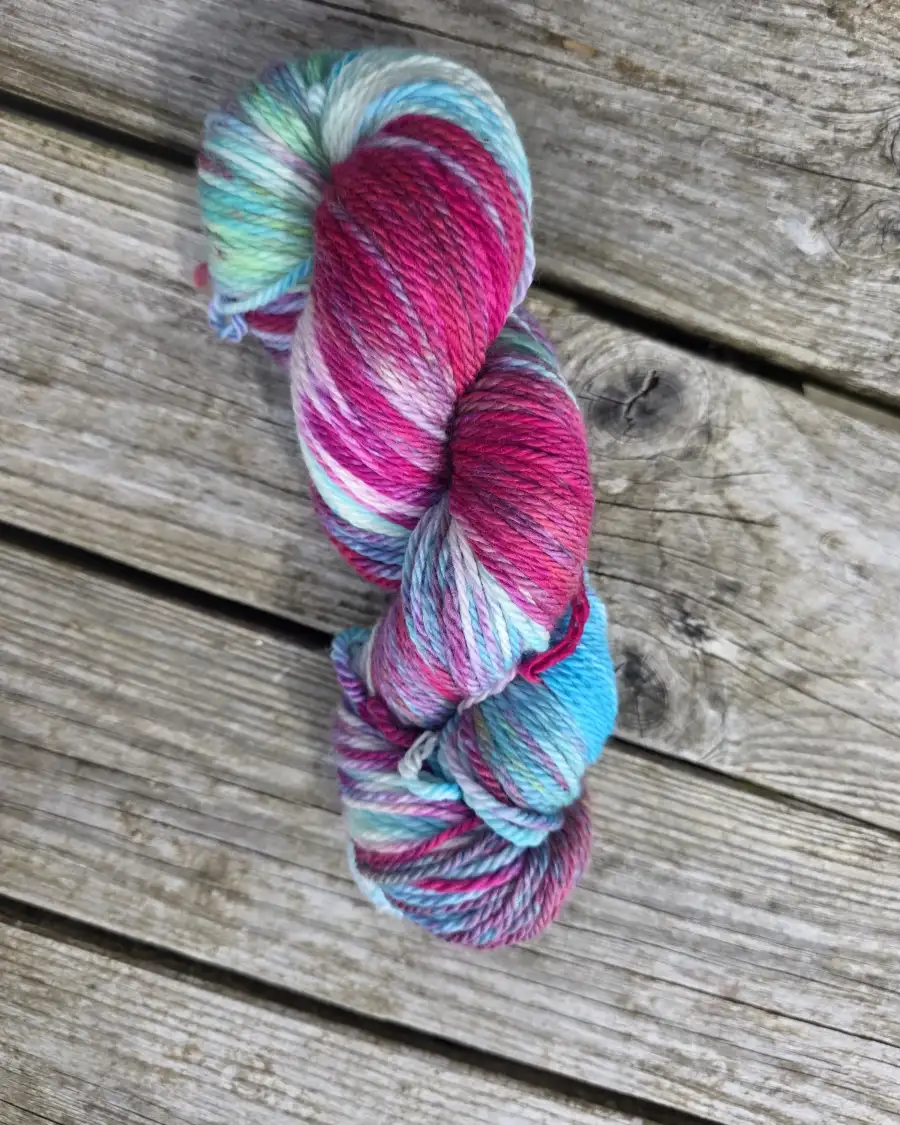 Hand-Dyed Yarn: 100% Merino, aran