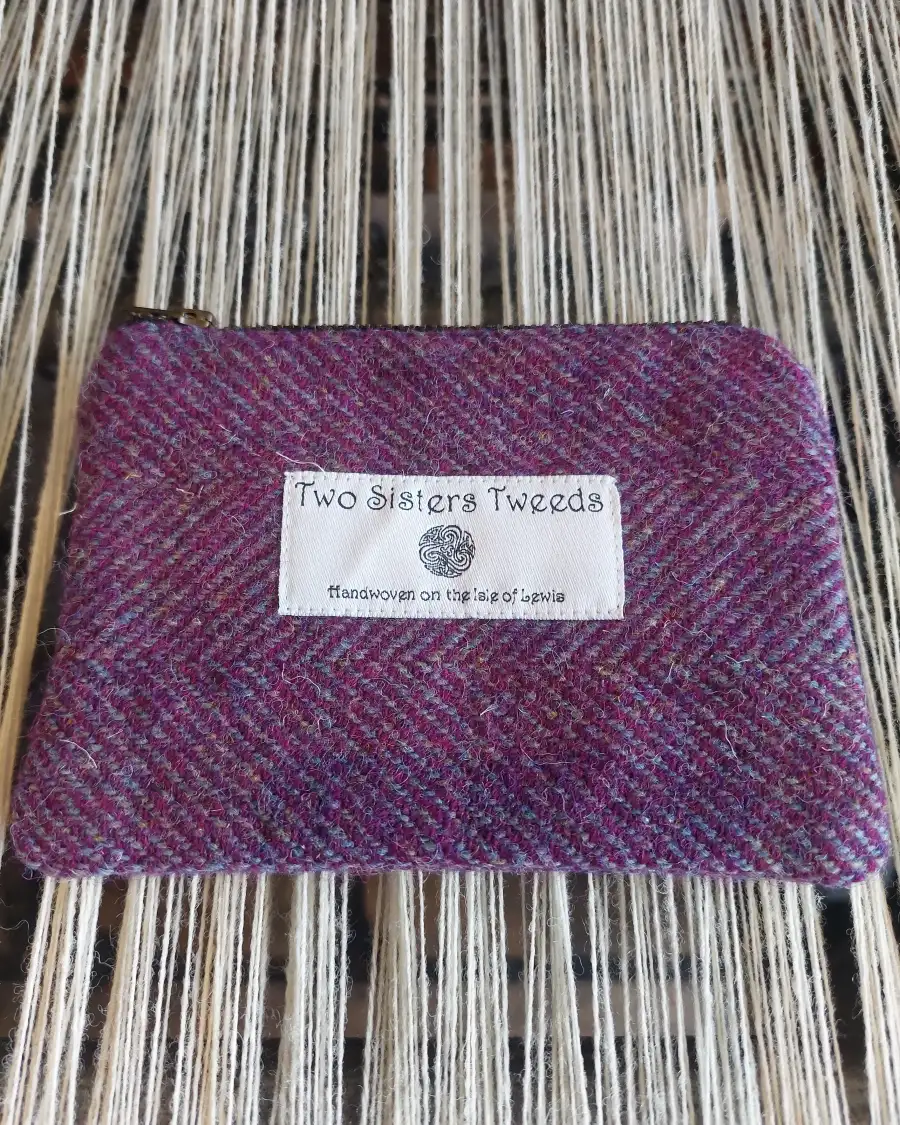 Two Sisters Tweed Zip Purse - 16
