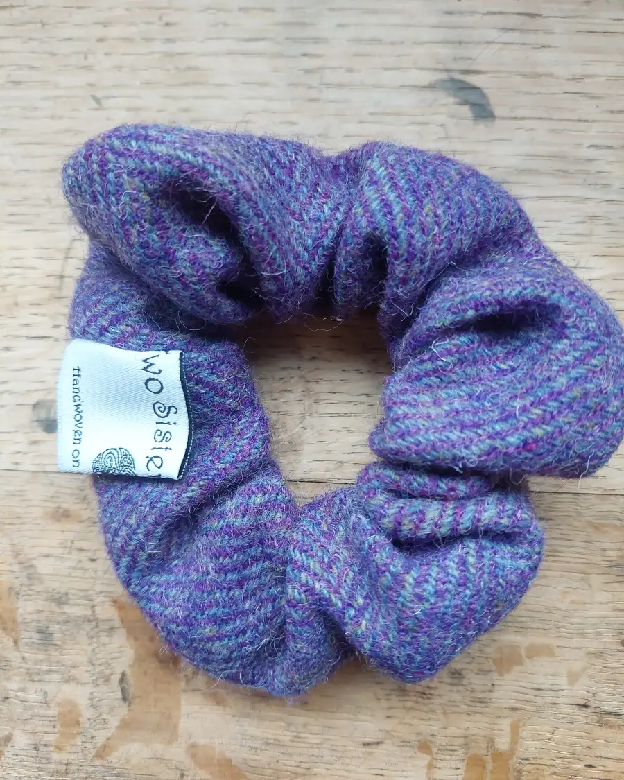 Three Sisters Tweed hair scrunchie