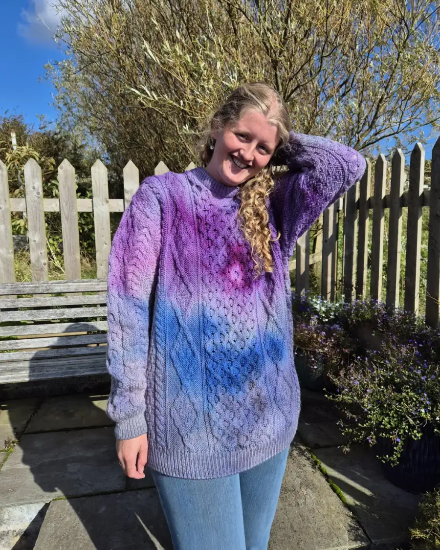 Hand-Dyed heritage wool jumper xl