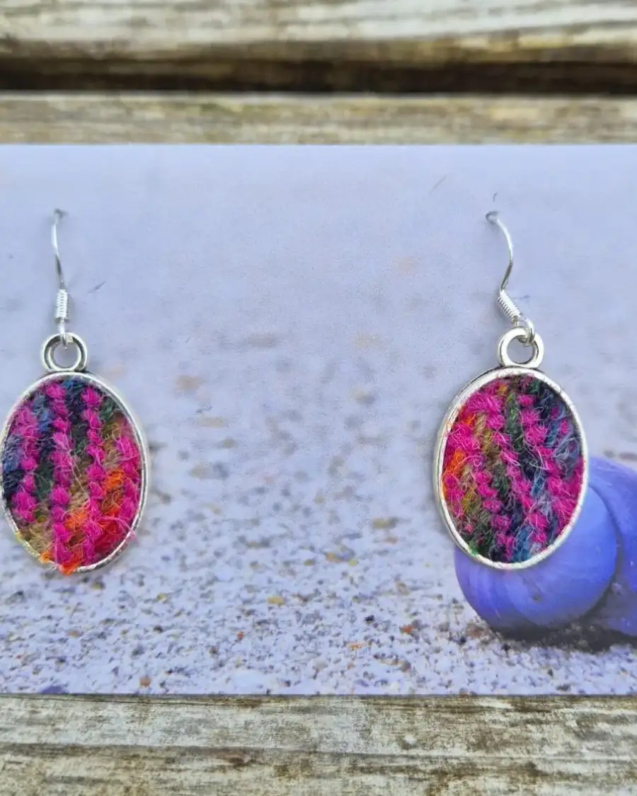 Two Sisters Tweed earrings