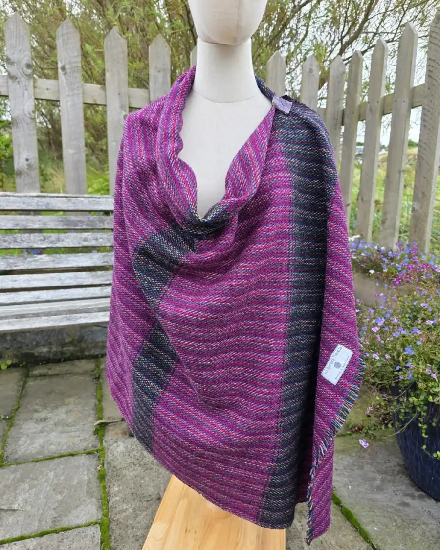 Two Sisters Tweed Shawl