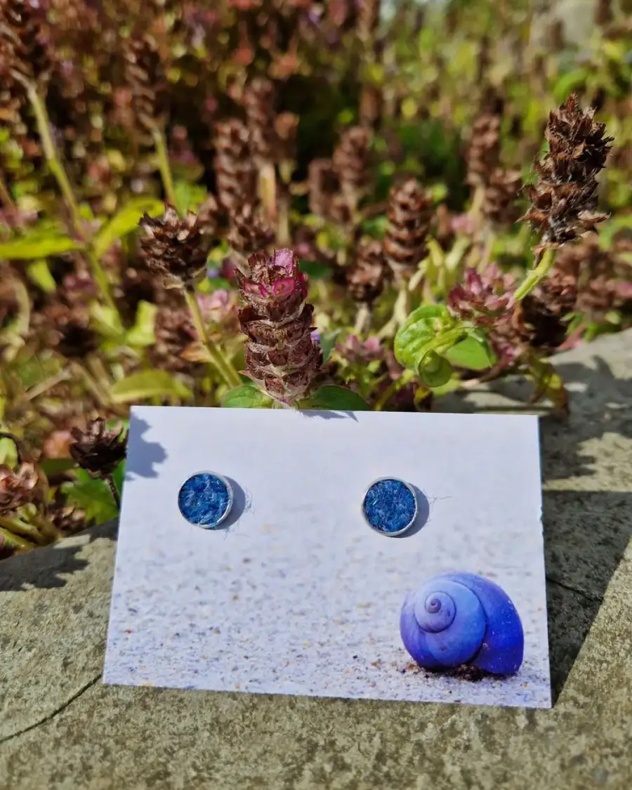 Two Sisters Tweeds stud earrings