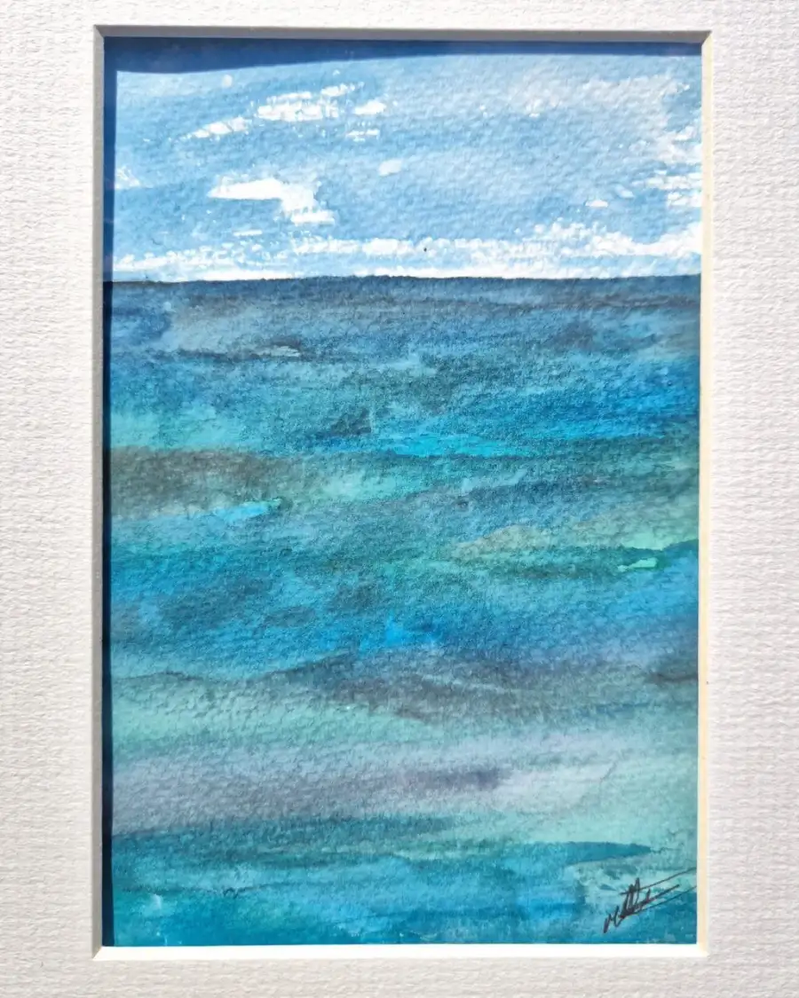 Mini Original Watercolour of seascape