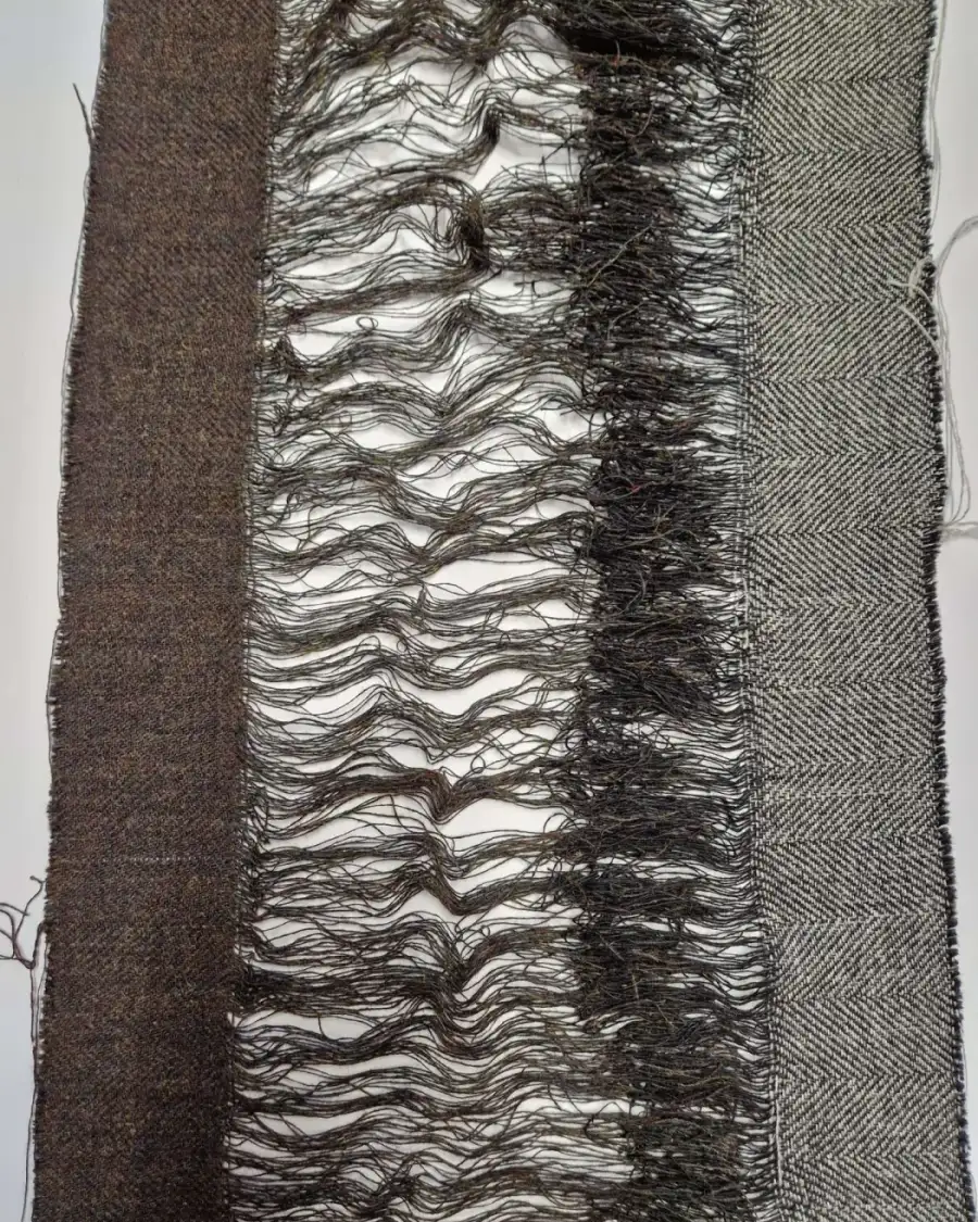 Textile Wall Art - 'tying-in'