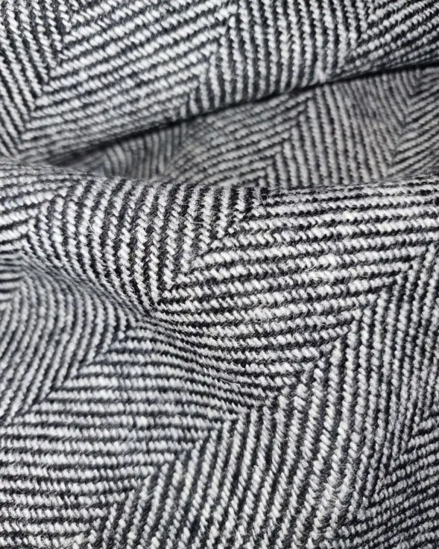 Two Sisters Tweed Fabric -  Hebridean Rocks  light grey