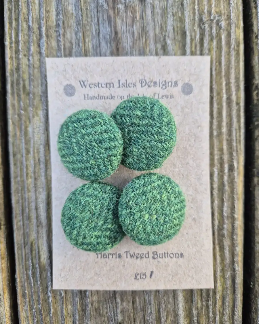 Harris Tweed buttons - 2 4