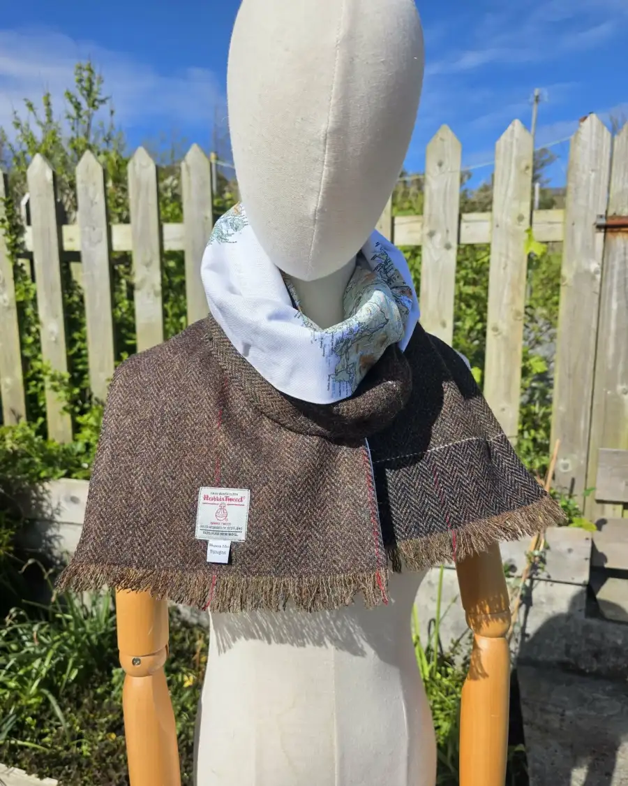 Harris Tweed Scarf - 2 2
