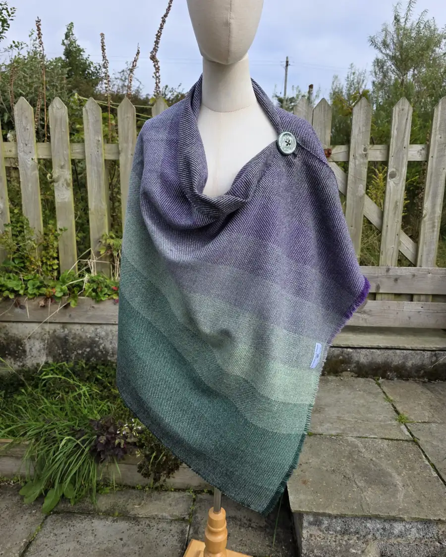 Three Sisters Tweed Shawl - 1 2